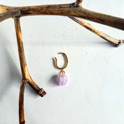 紫水晶【紫水晶】耳夾（一件） 第2張的照片