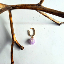 紫水晶【紫水晶】耳夾（一件） 第1張的照片