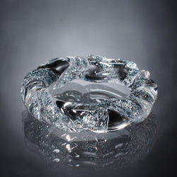 Yasuda Glass】 ガラスの小宇宙 クリスタルオパール ペンダント