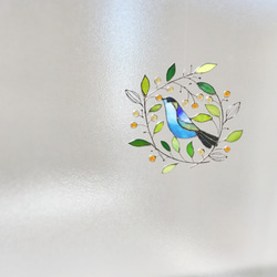 〈 ❉ 再販 ❉ 〉青い小鳥のステンドグラス 6枚目の画像