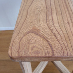 【ワケありな逸品】けやき一枚板スツール　椅子　サイドテーブル　花台　欅　無垢　自然　ナチュラル　天然 6枚目の画像