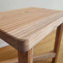 けやき一枚板スツール　椅子　サイドテーブル　花台　欅　無垢　自然　ナチュラル　天然 12枚目の画像