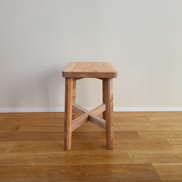 けやき一枚板スツール　椅子　サイドテーブル　花台　欅　無垢　自然　ナチュラル　天然 14枚目の画像