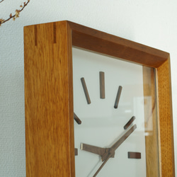 掛け時計・置き時計兼用 – 静かなクオーツ連続秒針と洗練されたデザイン 桜木細工 モダン 19枚目の画像