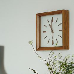 掛け時計・置き時計兼用 – 静かなクオーツ連続秒針と洗練されたデザイン 桜木細工 モダン 7枚目の画像
