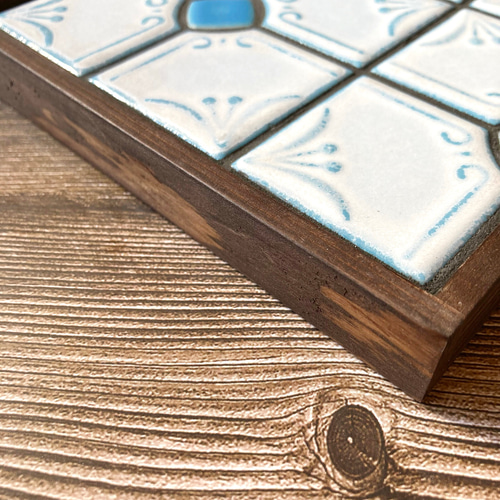 新作】 昭和レトロ タイルトレー タイルトレイ モザイクタイル 目地色