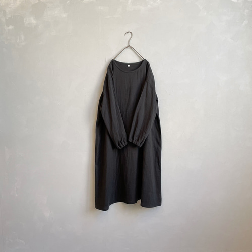 新品未使用　黒のロングガーゼワンピース 楽天市場】【シリーズ販売累計174,000枚】前開き ワンピース