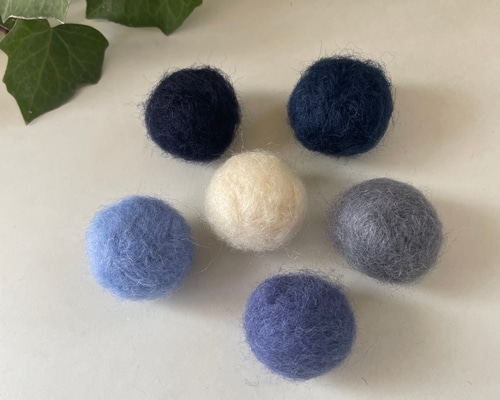 羊毛フェルトボールオーダー2.0cm 20個〜