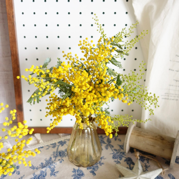 MIMOSA ドライミモザのインテリア ドライフラワー HANISCH Wedding