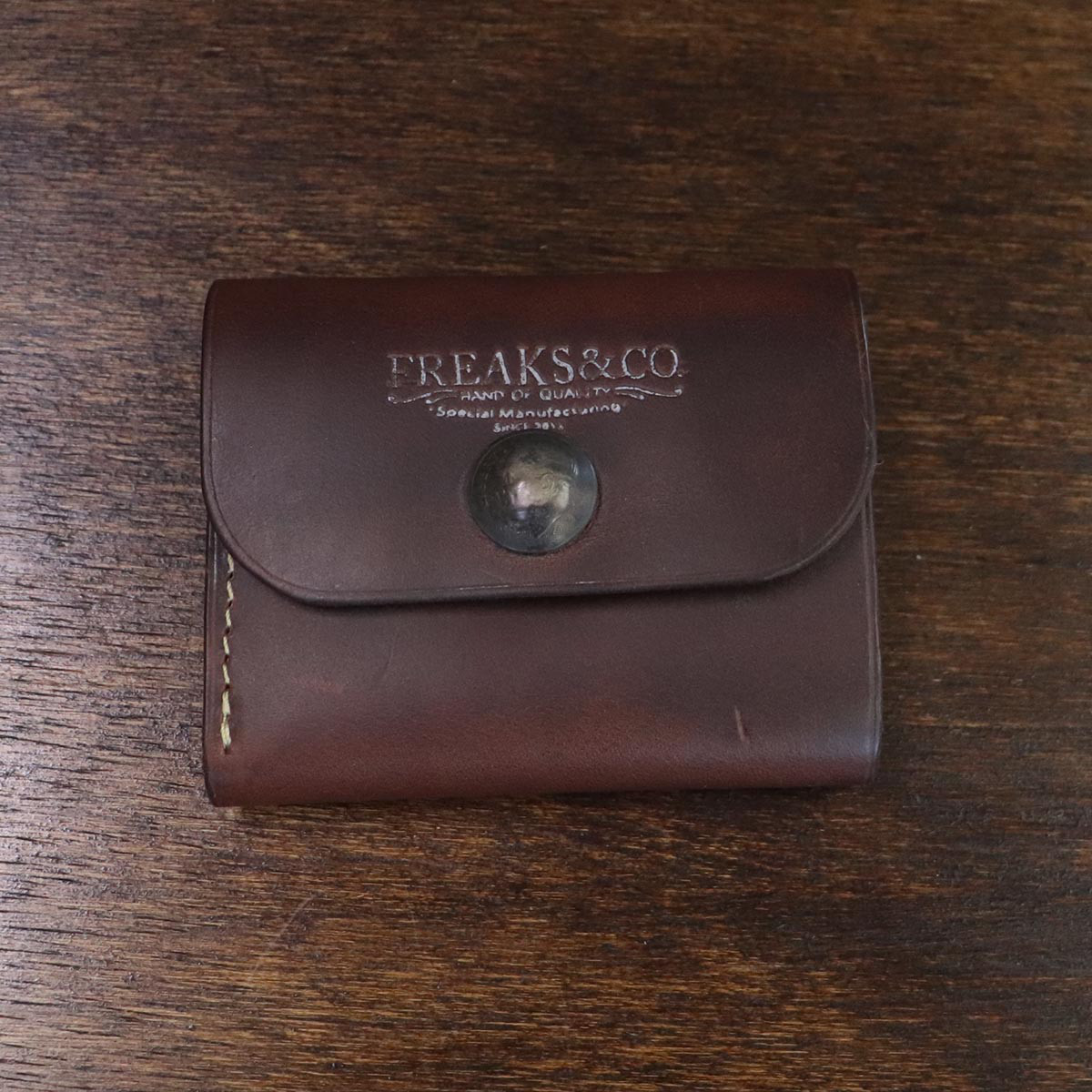 【イベント展示品】コンチョ付き ミニマルウォレット／⑤クロムエクセル