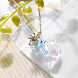 小さなガラスの金魚〈あめきんぎょ〉ネックレス＊ファンシー