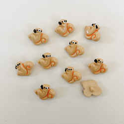 ボタン/リス/プラスチック/10個/no.PB-4 1枚目の画像