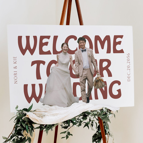 即納可 ウェルカムボード ウェディング 写真 データも無料 結婚式