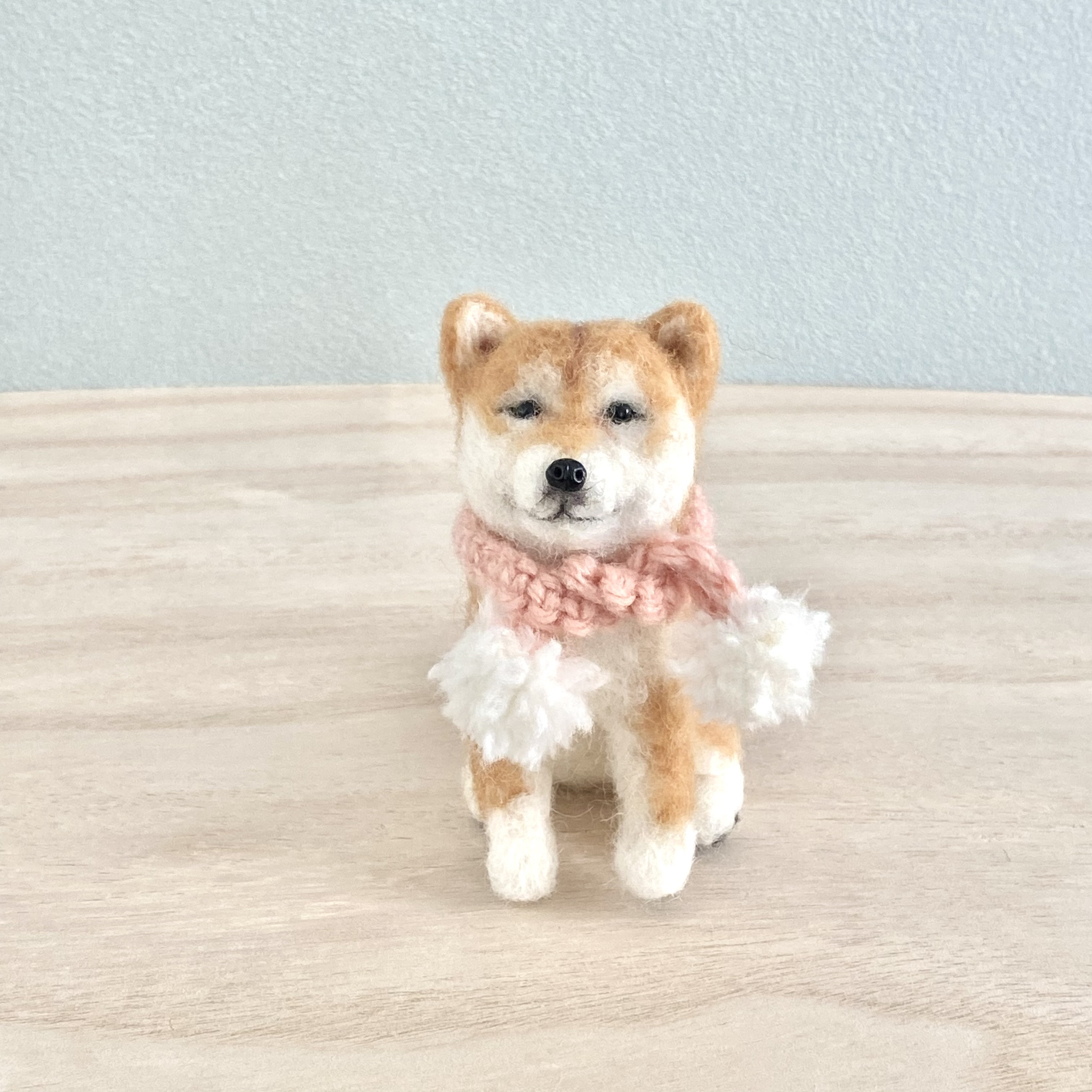 羊毛フェルト シーズー ハンドメイド 犬 フレーム 併せ持っ