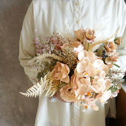 ベージュピンク＊胡蝶蘭のBouquet 1枚目の画像