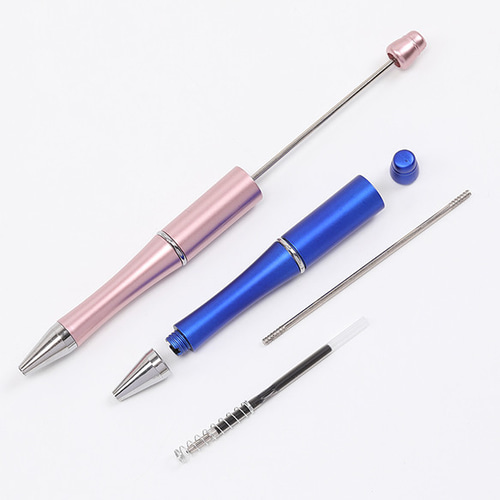 A4925-1 6個 カスタムビーズボールペン 手作りオリジナルボールペン 芯