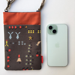 智慧型手機袋 智慧型手機肩帶 兔子和鳥 第7張的照片