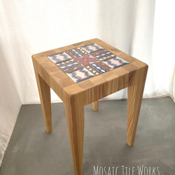 タイルトップ サイドテーブル クロス サイドテーブル Mosaic Tile