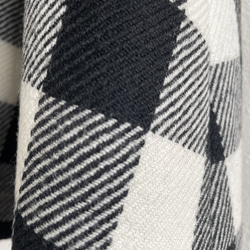 ウールのブロックチェックのフレアスカート 5枚目の画像
