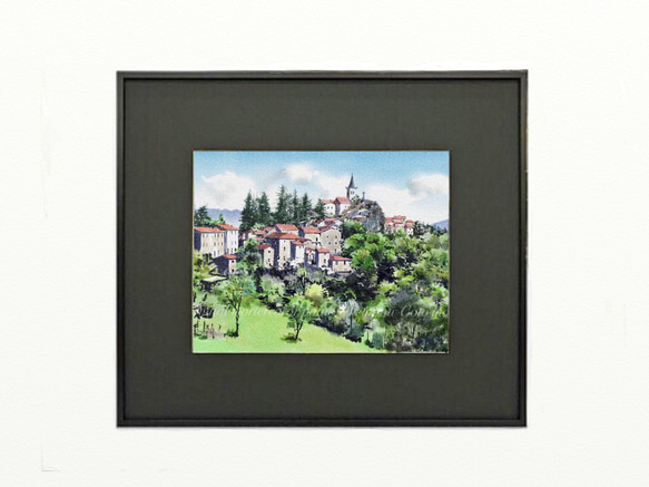 ポストカード ヨーロッパ風景画（組み合わせ自由4枚セット1.000円）No.257 イタリアの小さな村カステッルッチョ 3枚目の画像