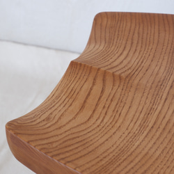 珈琲染めのスツール 　椅子/スツール/木製/インテリア/無垢の家具 3枚目の画像