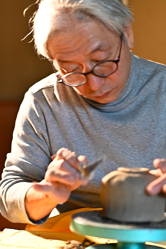 勅題茶碗〚平和 鳩の絵〛 抹茶碗　楽焼　茶道具　和　手描き　2024年 9枚目の画像