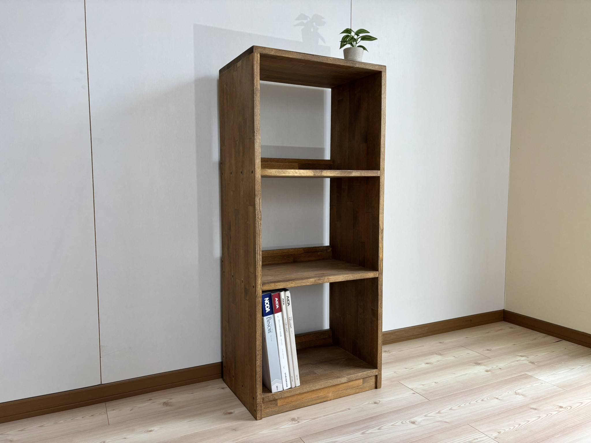 【サイズオーダー可】木のぬくもり感じる本棚/45cm