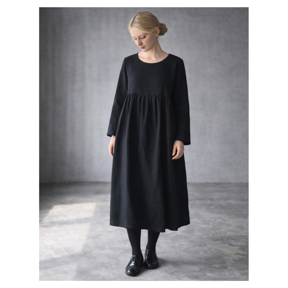 ふわふわ厚みが2倍！厚手ダブルガーゼワンピース／温かダブルガーゼの