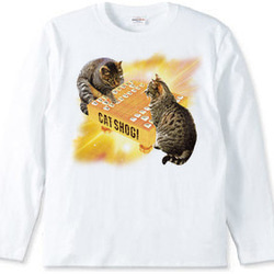 おもしろねこ長袖Tシャツ「CAT SHOGI」 1枚目の画像