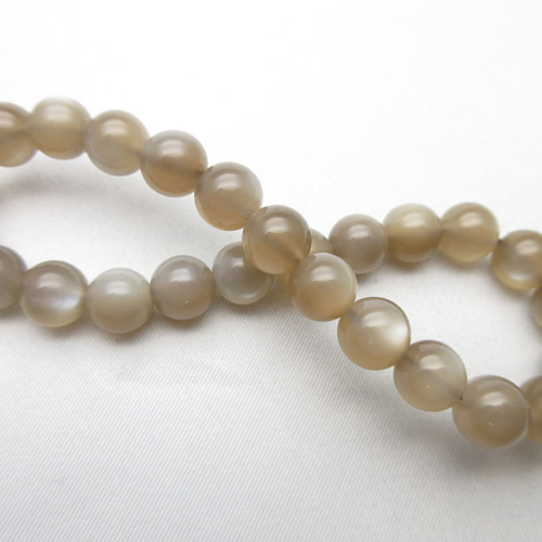 ブラウンムーンストーン】/玉size(約7.4㎜〜約7.9㎜)/1set(5玉