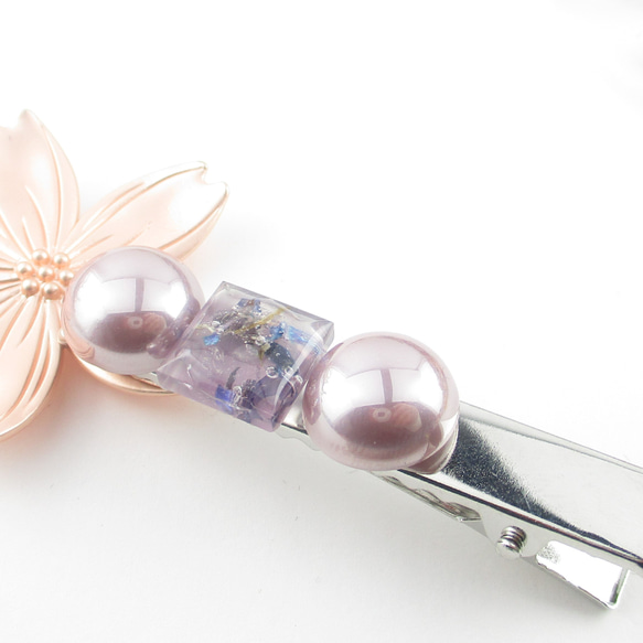 そう君と僕との想い出は、いつもクォーツから見ていたものだったから、温もりがあります♪<創作ヘアクリップ>HC051 1枚目の画像