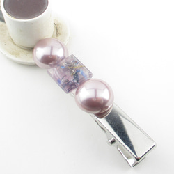 そう君と僕との想い出は、いつもクォーツから見ていたものだったから、温もりがあります♪<創作ヘアクリップ>HC051 2枚目の画像