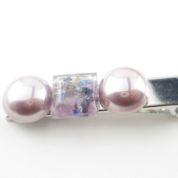 そう君と僕との想い出は、いつもクォーツから見ていたものだったから、温もりがあります♪<創作ヘアクリップ>HC051 3枚目の画像