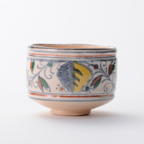 京焼染付寶瓶/ 湯冷/茶碗6点揃い 田能村直入 / 画 | 明治-19世紀頃