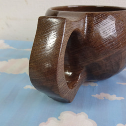 　神代ニレで作った一木彫りコーヒーカップ　 7枚目の画像