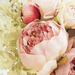 Wedding Bouquet & Boutonnier / Pink Poeny & Roses 3枚目の画像