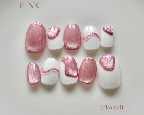 kさま専用ネイルチップ ネイルチップ#長さ出し#マグネットネイル#キラキラネイル#卒業式ネイル