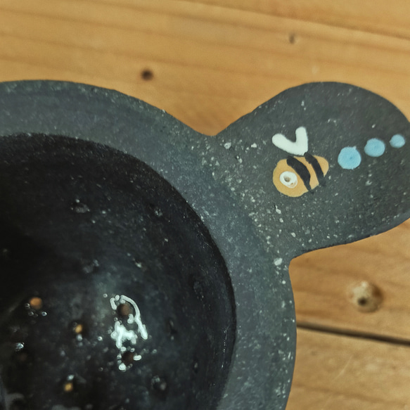 茶こし＆蓋付きのフリーカップ（ミツバチ） 6枚目の画像