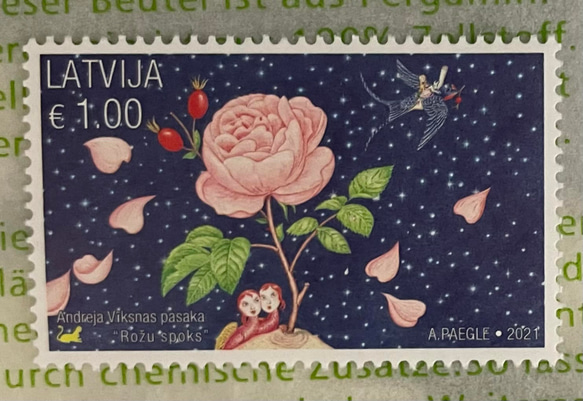 ちいさなartmuseum　Latvia　stamp 1枚目の画像