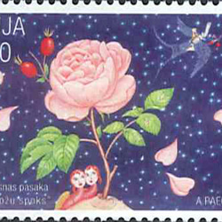 ちいさなartmuseum　Latvia　stamp 2枚目の画像