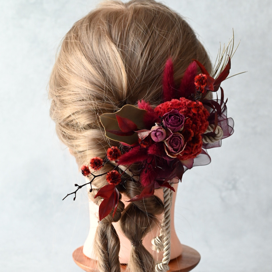 薔薇ヘアクリップ 大made in France 薔薇ヘアクリップ 大made in France 薔薇ヘアクリップ 大made in