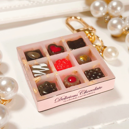 バレンタインチョコ◇シャカシャカキーホルダー シェイカー