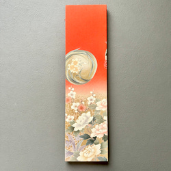 着物のファブリックパネル　美しい朱色に咲く花々（３枚セット）着物リメイク　インテリア　古民家　ひなまつり　壁飾り　日本 11枚目の画像