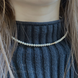 [14kgf]N25　shell pearl necklace・S  #大人フォーマル2024 6枚目の画像