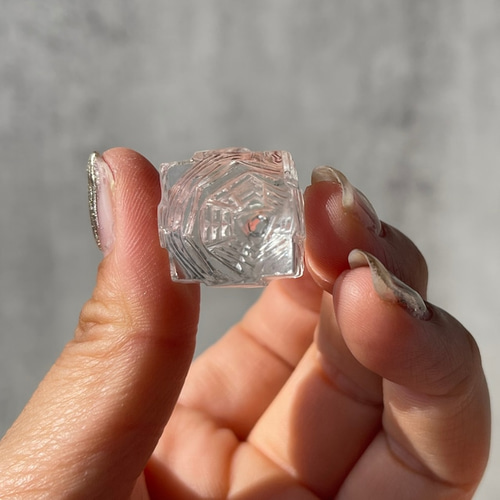 シュリヤントラ 水晶 クォーツ ヒマラヤ水晶 シュリヤントラ】クォーツ（19.1g）鉱物 天然石 その他