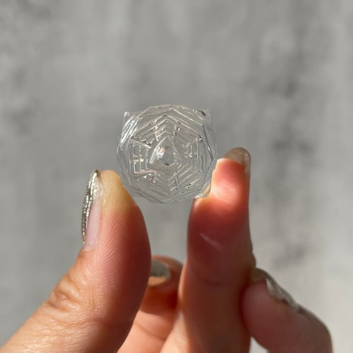 ヒマラヤ水晶 シュリヤントラ】クォーツ（19.1g）鉱物 天然石 その他