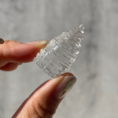 シュリヤントラ 水晶 クォーツ ヒマラヤ水晶 シュリヤントラ】クォーツ（19.1g）鉱物 天然石 その他