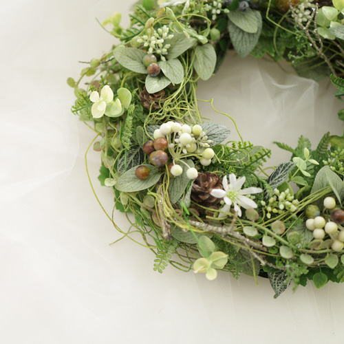 未使用☆春色リース☆グリーン☆C 未使用☆春色リース☆グリーン☆C