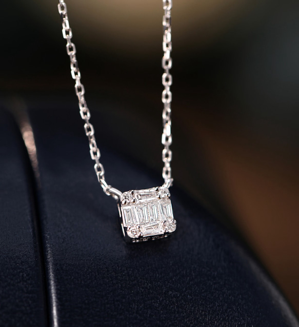 ダイヤモンド ネックレス　K18 計0.17ct 高品質 1枚目の画像