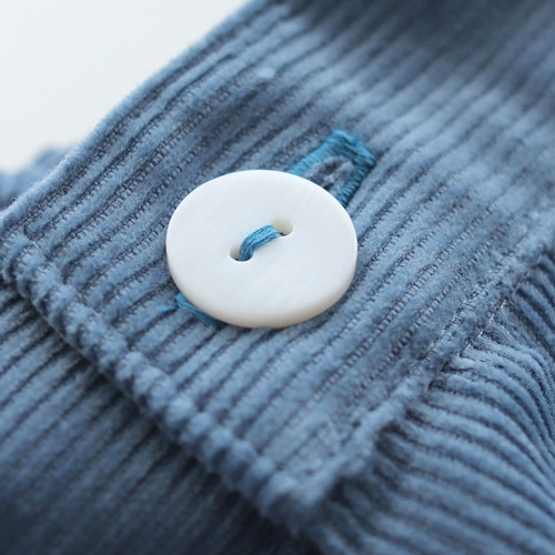 1点限り》コーデュロイ バギーパンツ ワイドストレート（ブルー） PT01